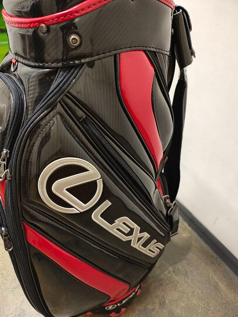 Lexus キャディバッグ ブラック/レッド