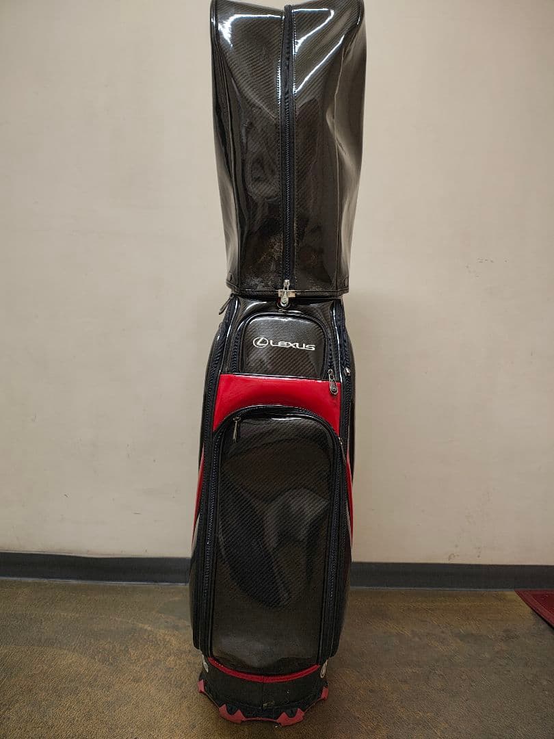 Lexus キャディバッグ ブラック/レッド