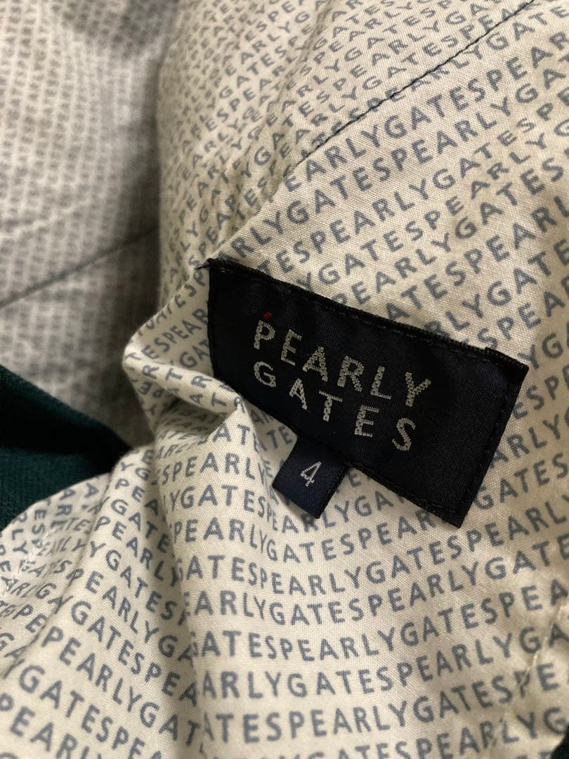 パーリーゲイツ ゴルフパンツ PGロゴ刺繍 メンズ グリーン　サイズ4