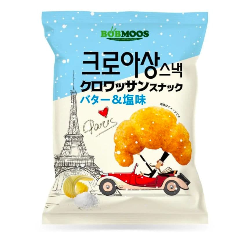 韓国人気商品 韓国クロワッサンスナック バター＆塩・チョコ味 全８袋　1箱 最終