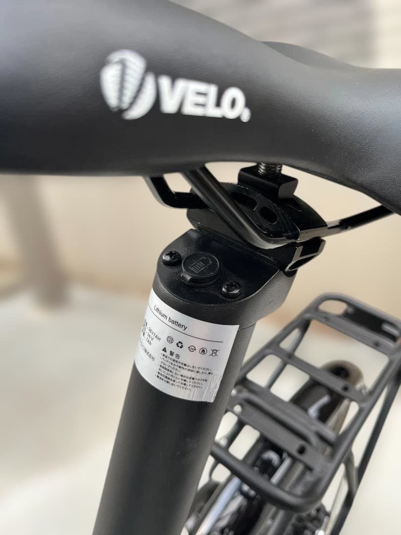 VELMO PEGASUS 電動アシスト折りたたみ自転車 純正リアキャリア付