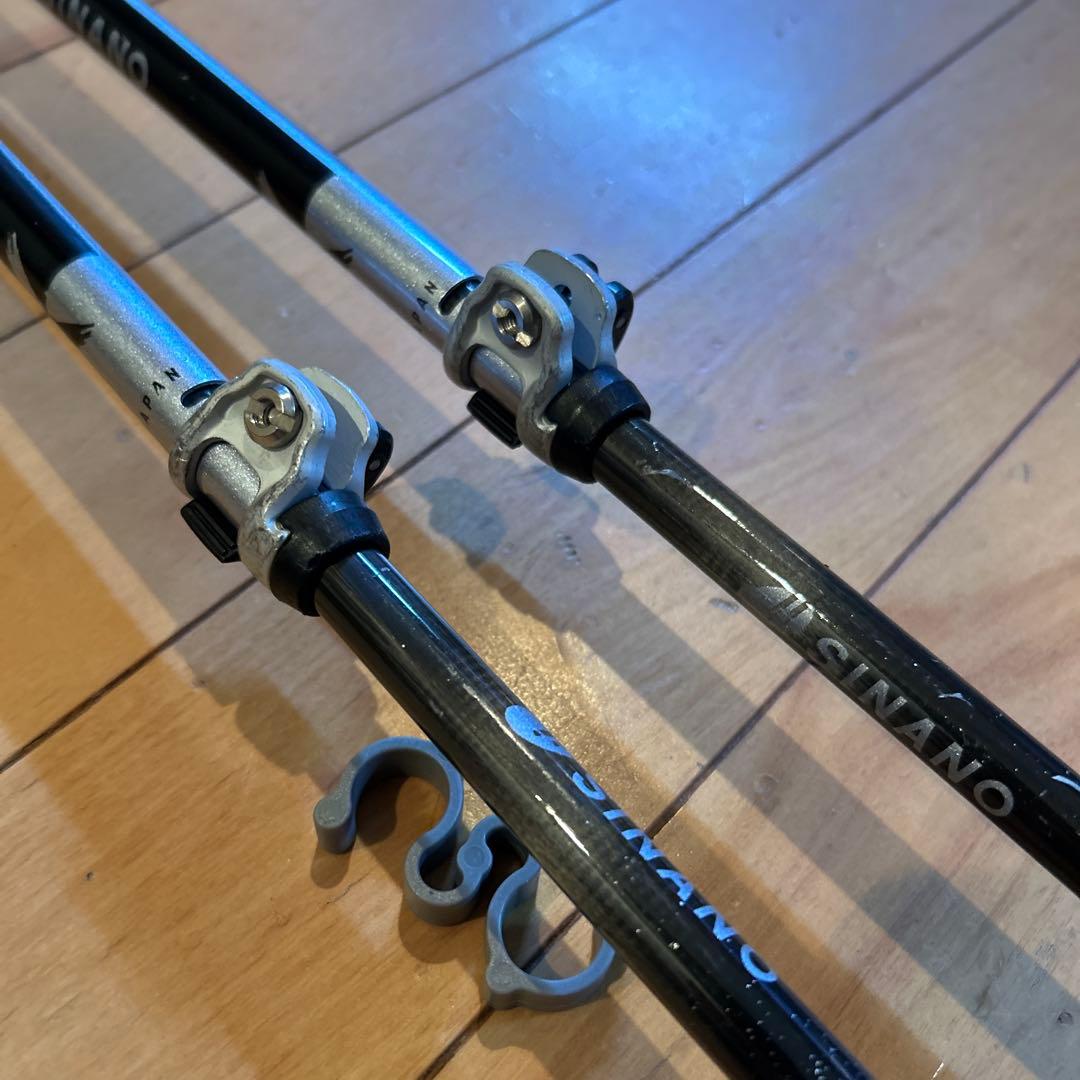 SINANO スキー ストック 伸縮式