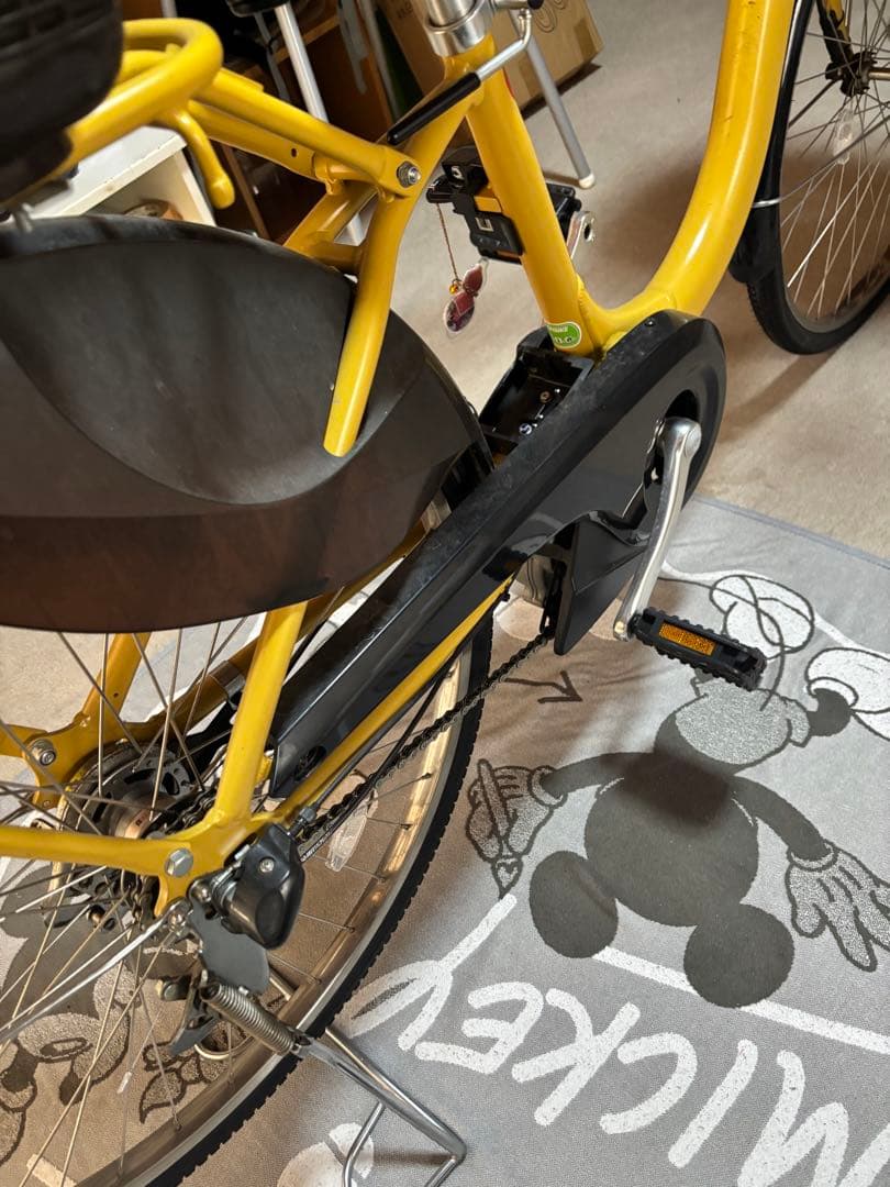 引き取り希望　電動自転車　イエロー