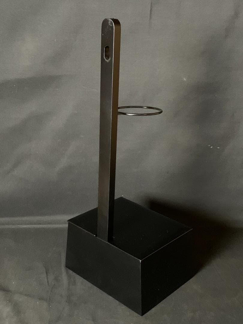 黒塗 短檠 夜咄/和楽造 青楽 雀瓦 灯芯 茶道具 茶事 901