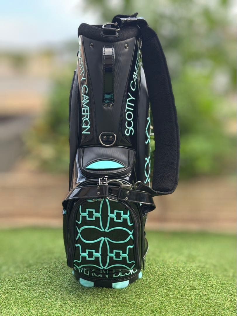 スコッティキャメロン　ブラック×ティファニーブルー　中古キャディバッグ