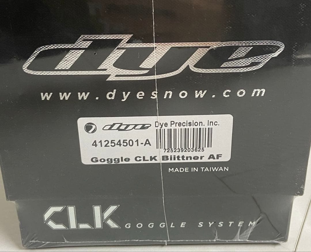 新品・未開封⭐️dye CLK スノボードゴーグル　シルバー