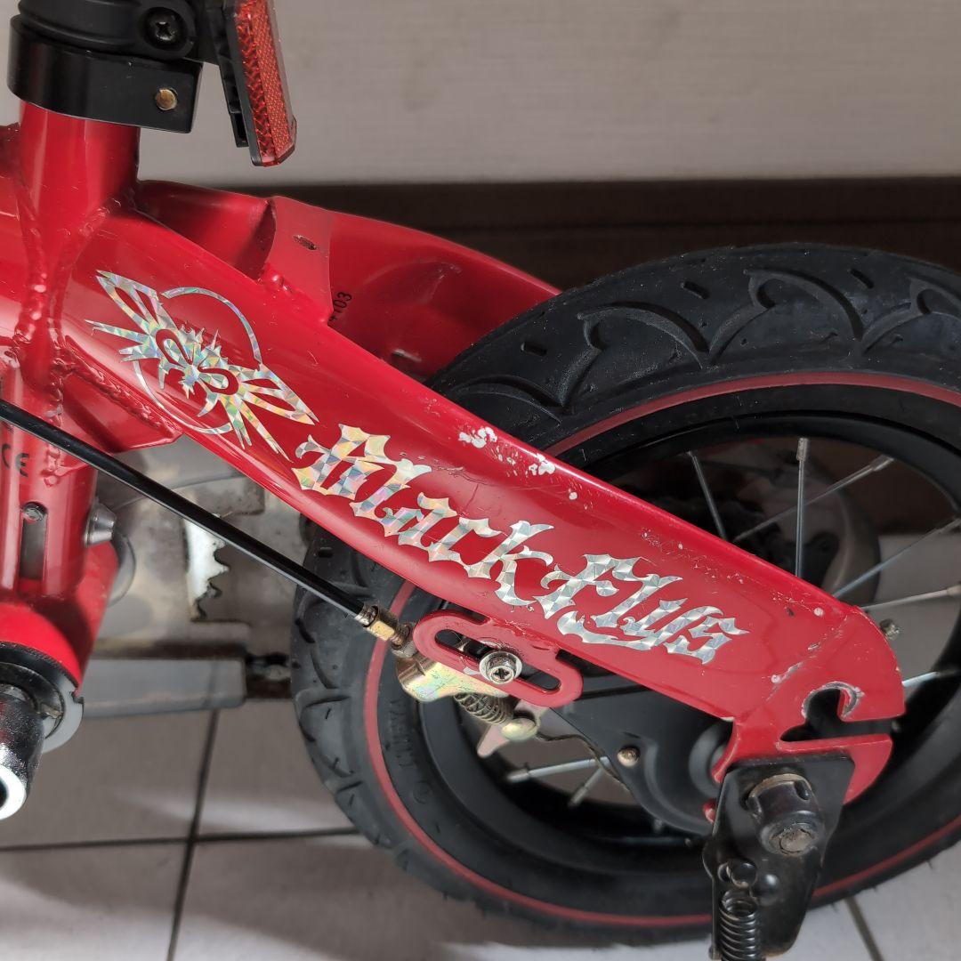 初代へんしんバイク キッズバイク　レッド　スタンド付き ビタミンファクトリー