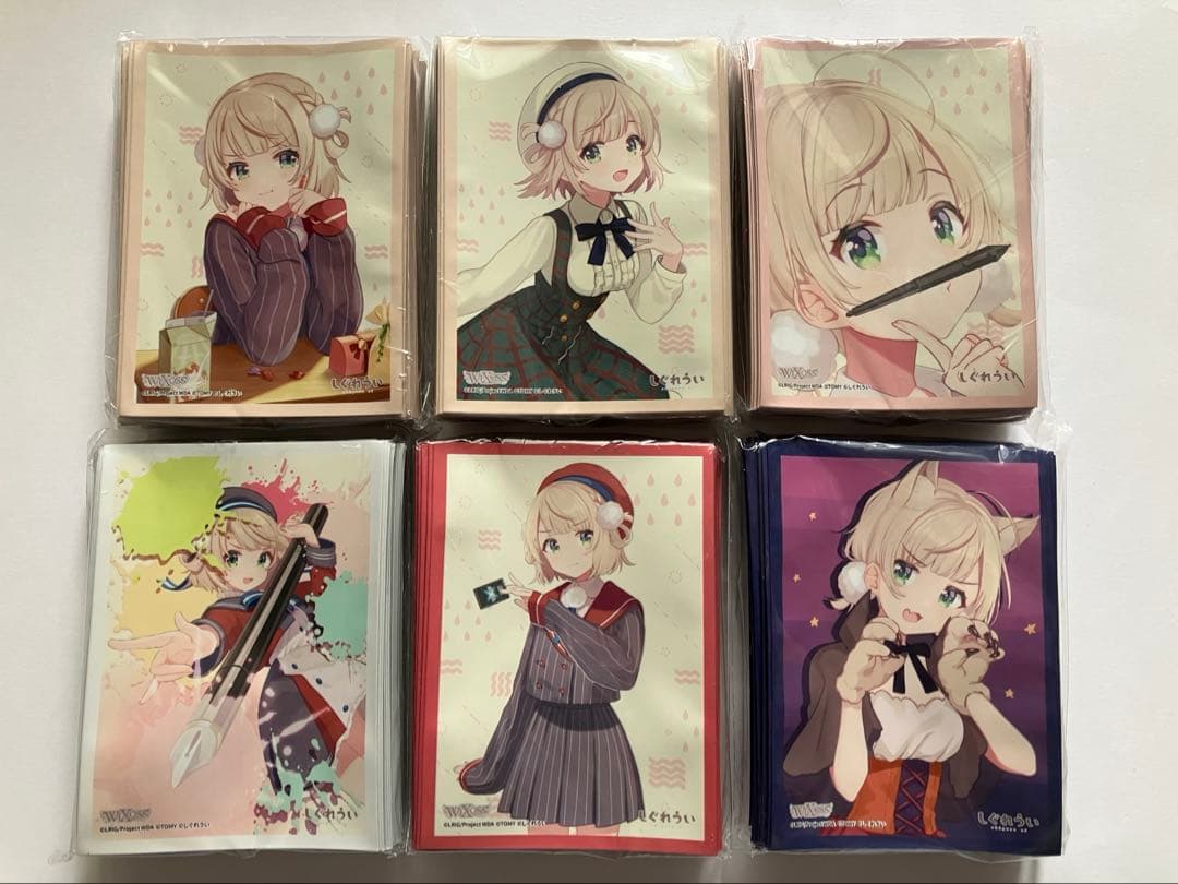 しぐれうい　スリーブ　6種　未開封　 Ui Shigure　Nijisanji