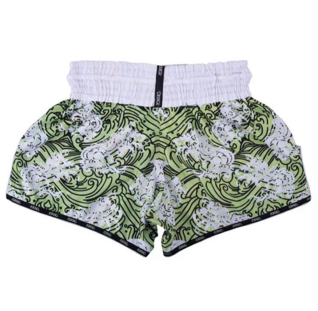 YOKKAO ムエタイパンツ「HAWAIIAN」 GREEN Mサイズ