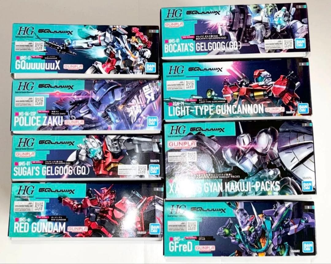 機動戦士Gundam GQuuuuuuX ジークアクス HG 8種セット