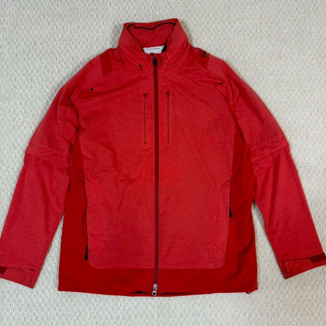 テーラーメイド 雨具 レインウェア セットアップ 赤 XL メンズ O