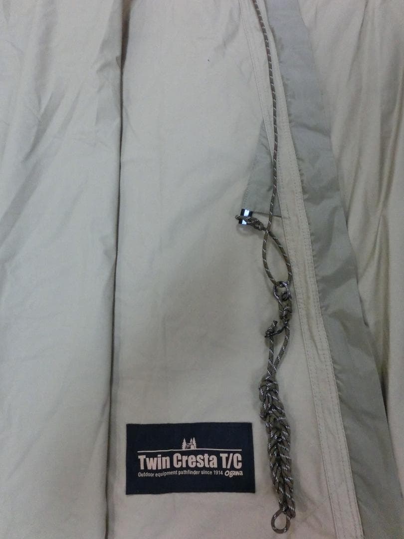 オガワ ツインクレスタ TC 1度のみ ラチェットポール2本付属 純正ロープ茶