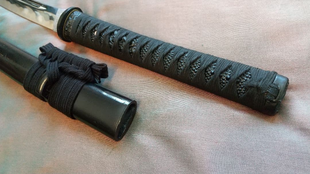 【樋入り互の目刃紋】模造刀 舞踊 模擬刀 拵え 喰出し鍔 刀剣 日本刀 刀