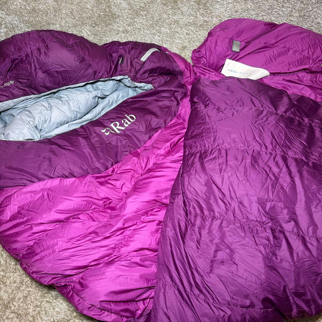 Rab ダウンシュラフ　ASCENT 700w ピロー付き