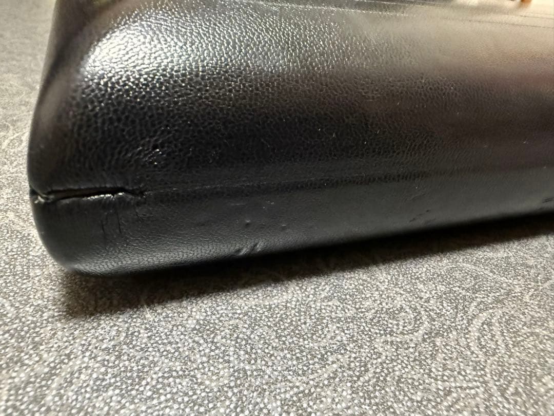 フルートとピッコロ　ダブルケース 黒 革張り