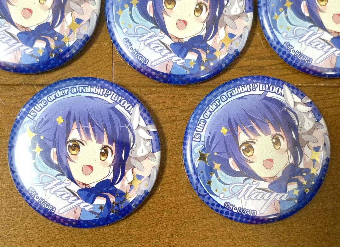 ご注文はうさぎですか？ ごちうさ 缶バッジ 金箔レア マヤ 8点