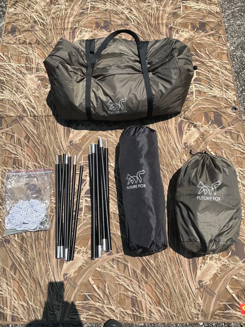 FOXBACE EVO POLY 、前幕、インナーテント(2人用) 3点セット