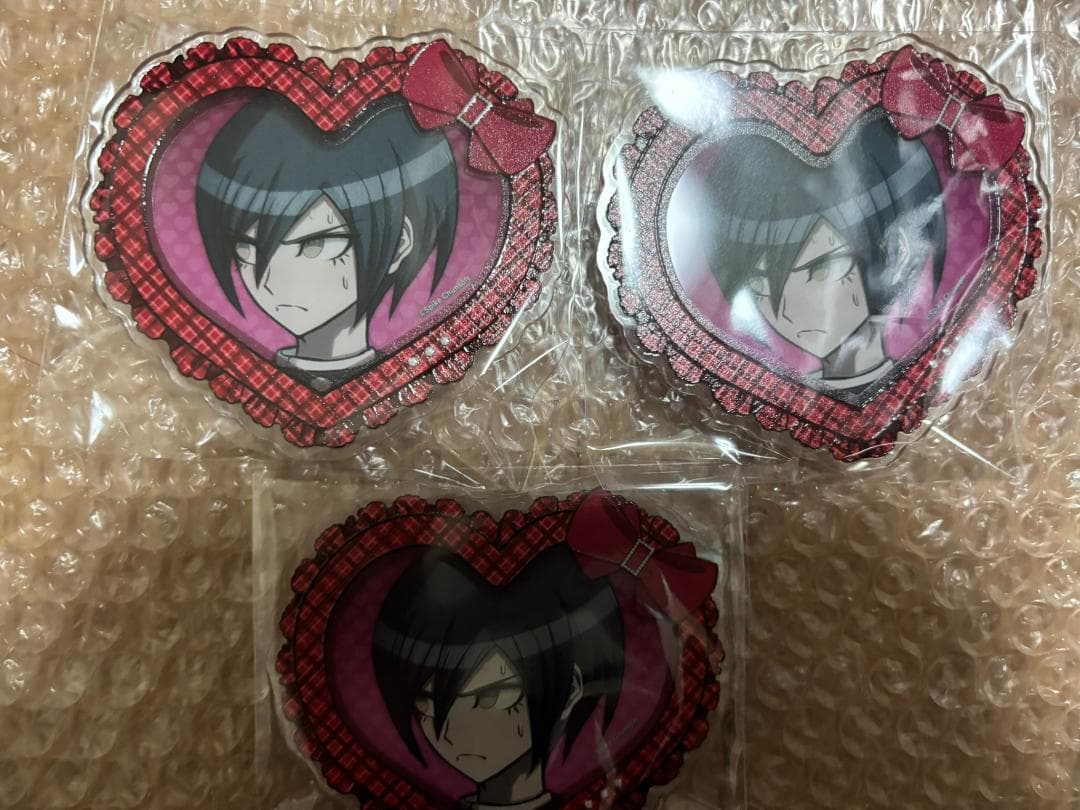 ダンガンロンパ 最原終一 ハート型アクリルバッジ 3個