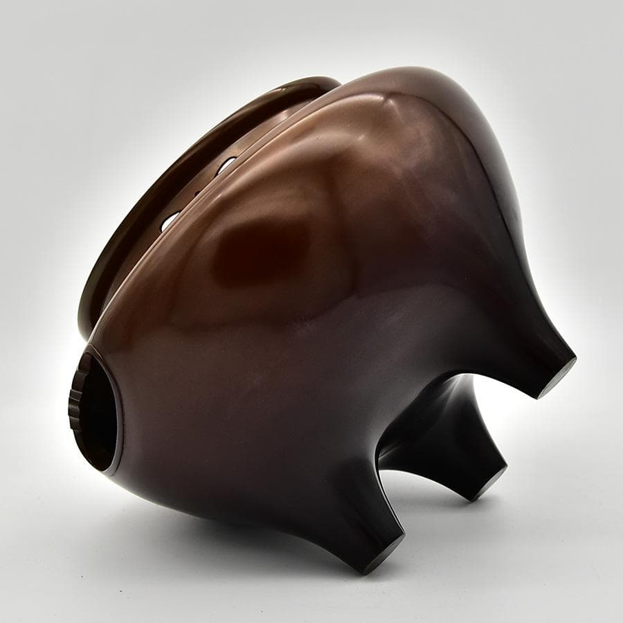 人間国宝 釜師 高橋敬典 風炉師 鍋谷友賢 合作 唐銅朝鮮風炉 南鍄摘 鉄釜茶釜