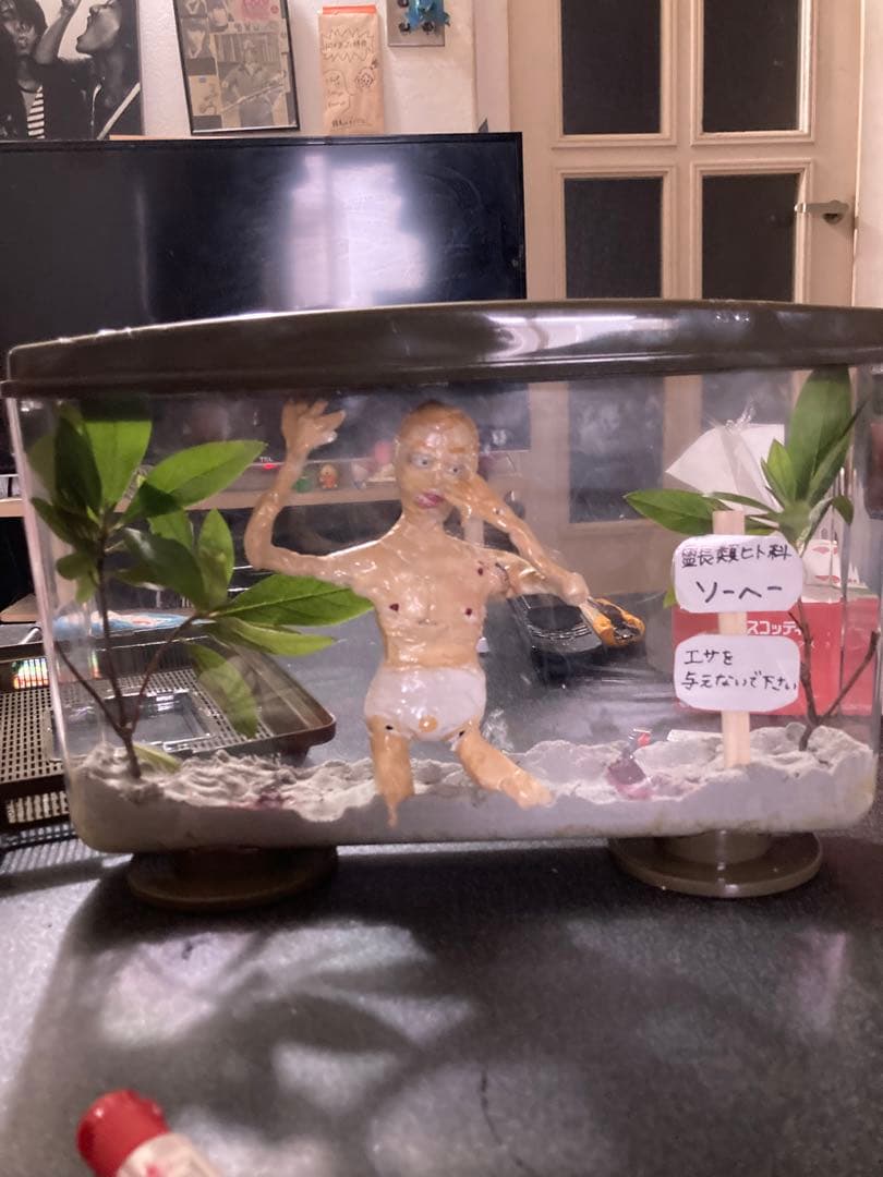 虫かご・飼育ケース 観賞用フィギュア付き