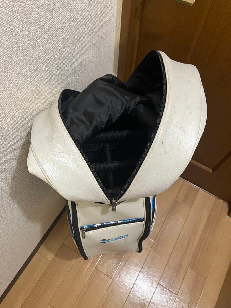 Srixon キャディバッグ ホワイト/ブルー