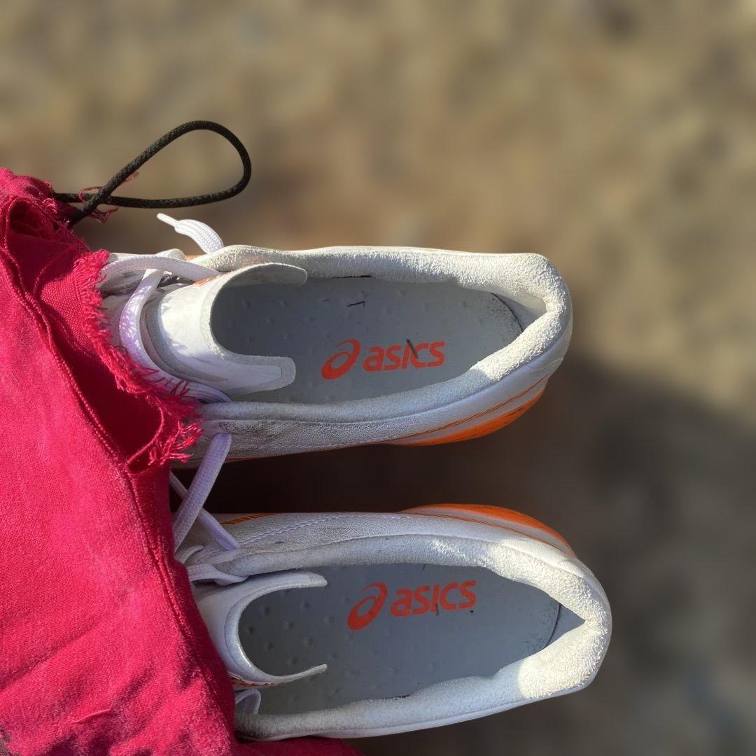 asics DS LIGHT X-FLY 5サッカーシューズ ホワイト/オレンジ