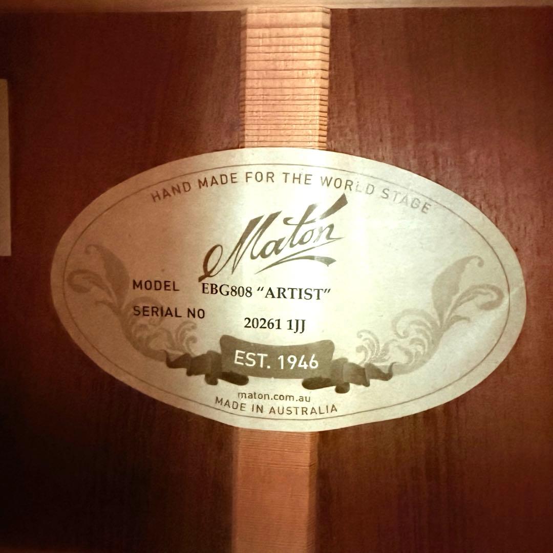 【美品】Maton EBG808 ARTIST エレアコ メイトン