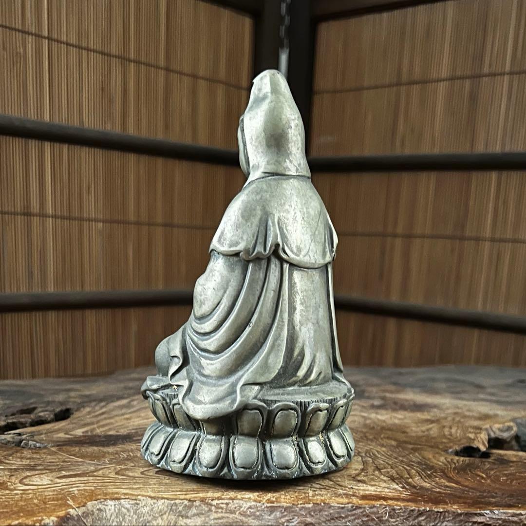 中国仏教美術 古黄銅 観音像 仏像 大明宣徳年製