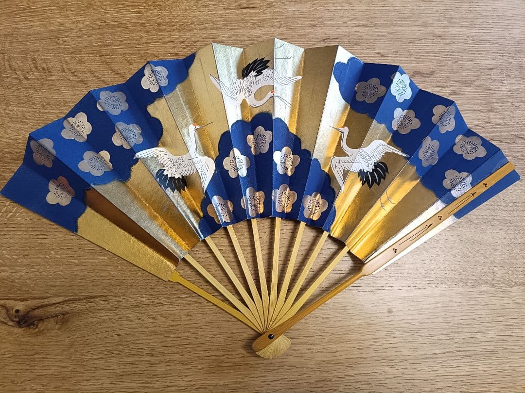 仕舞扇と扇子袋のセット　京都十松屋福井扇舗