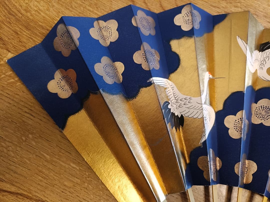 仕舞扇と扇子袋のセット　京都十松屋福井扇舗