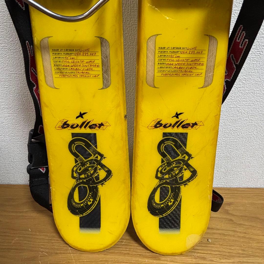 メンズ　ショートスキー　ファンスキーセット　Line head 27cブーツ付