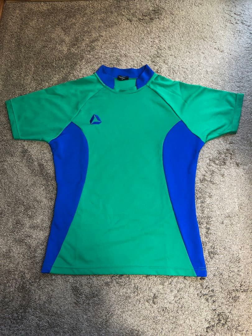 スズキ　ラグビー　レフリージャージ　サイズM着セット　ホワイト/グリーン