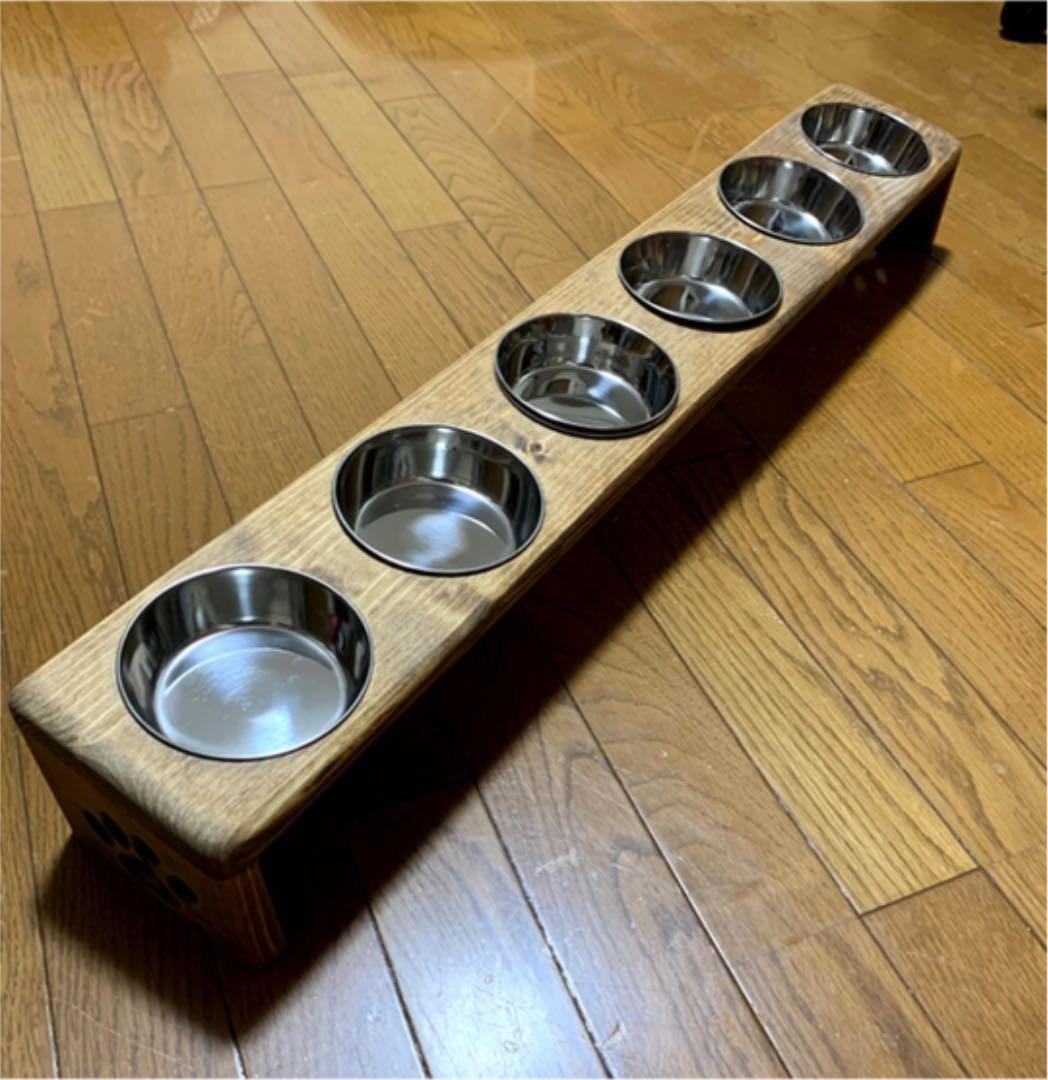 オーダー　ペット　フードスタンド　フードテーブル　餌台　餌入　水入れ　ご飯台