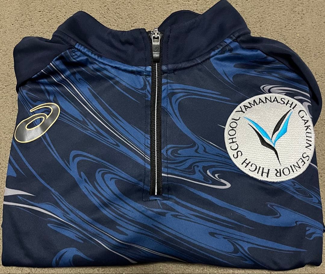 山梨学院サッカーハーフジップ 激レア