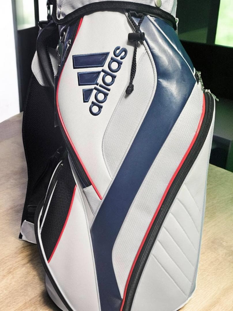 送料無料/超美品　adidas ゴルフバッグ トリコロール