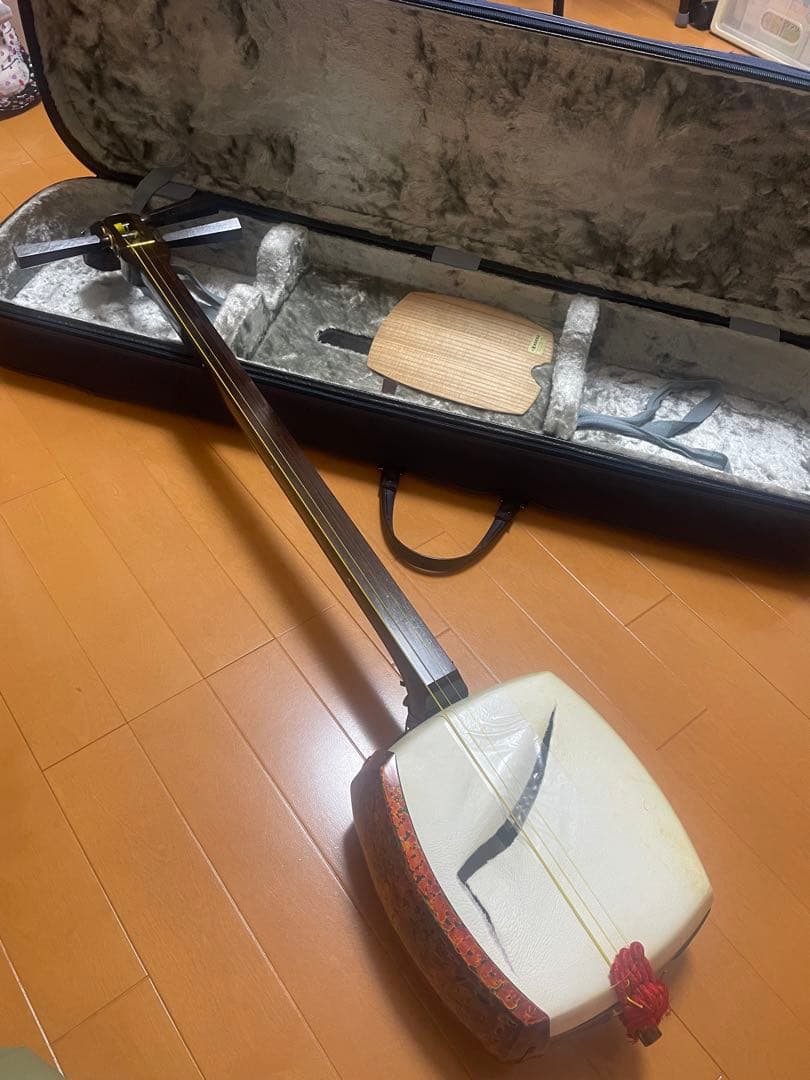 津軽三味線太棹　ケース、小物セット