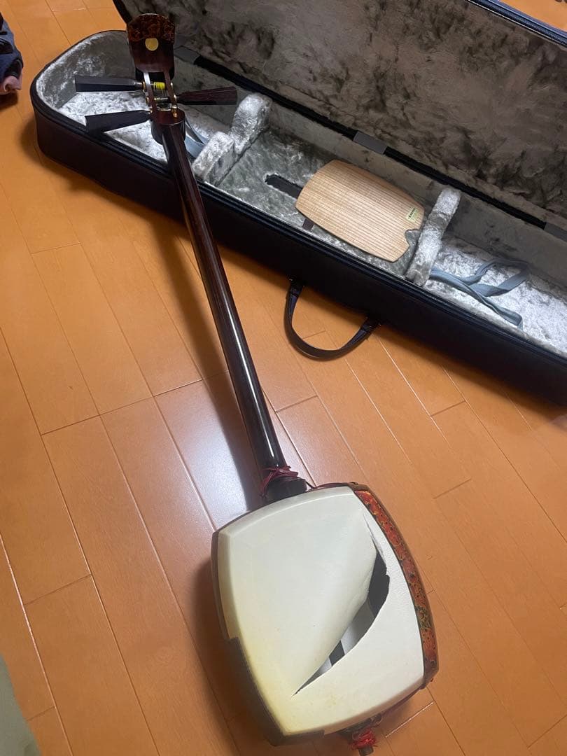 津軽三味線太棹　ケース、小物セット