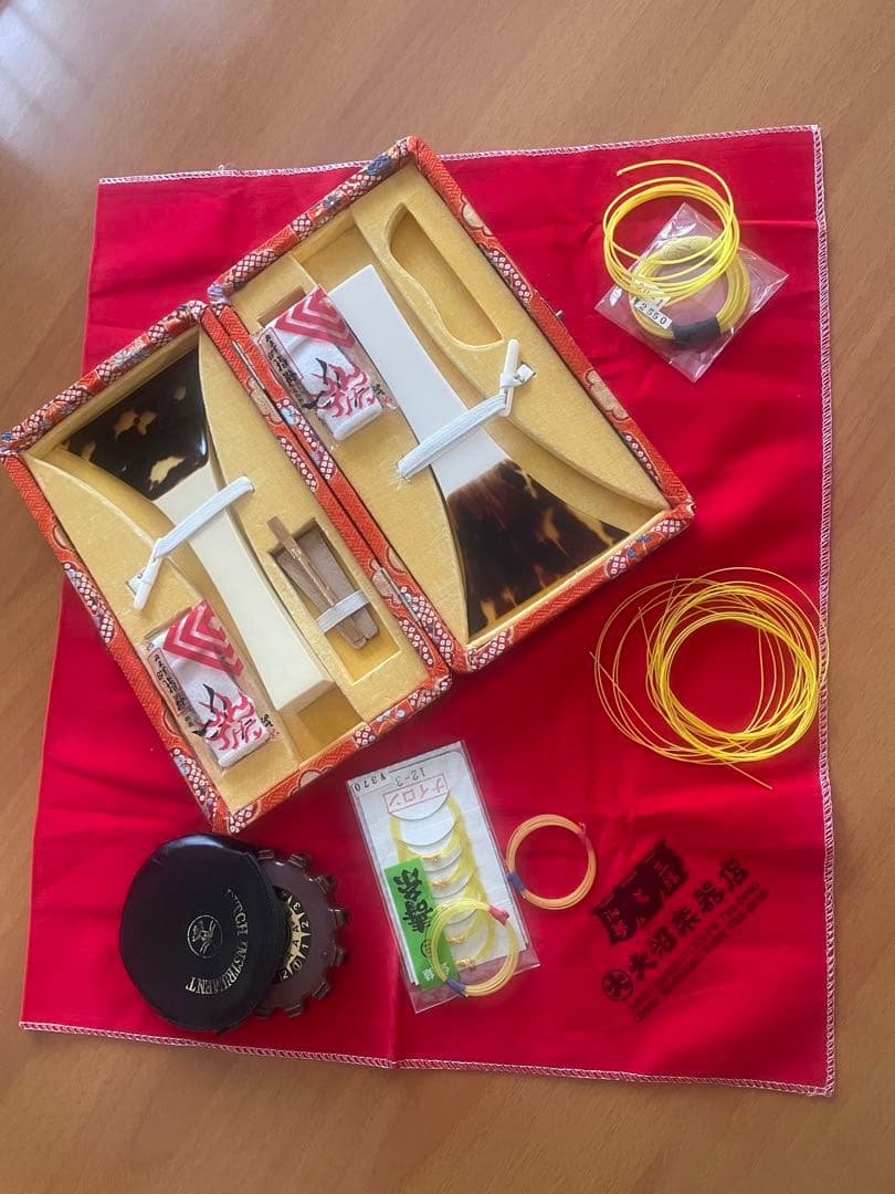 津軽三味線太棹　ケース、小物セット