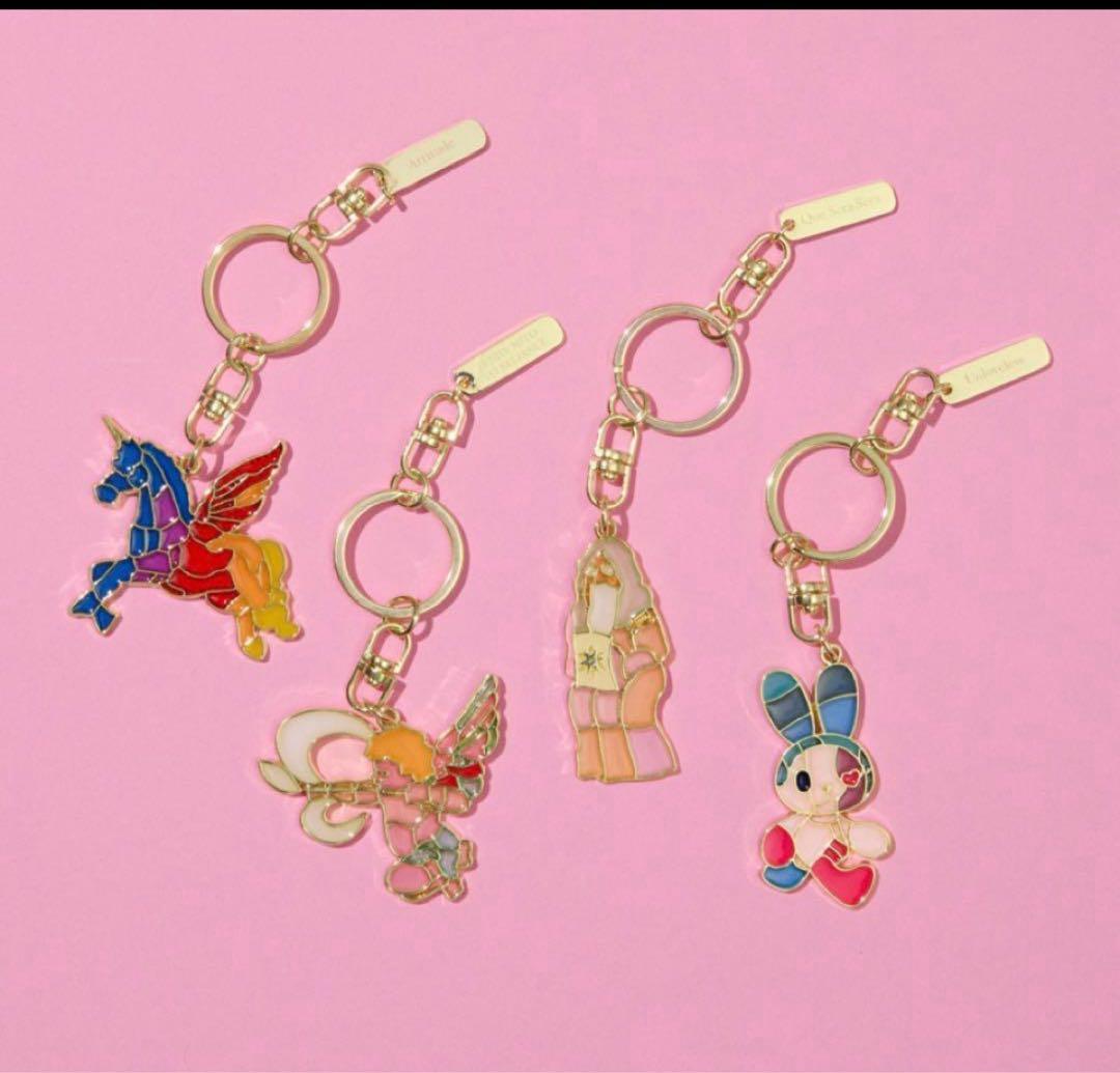 ミセスWonder Museumステンドグラスキーホルダー全4種セット