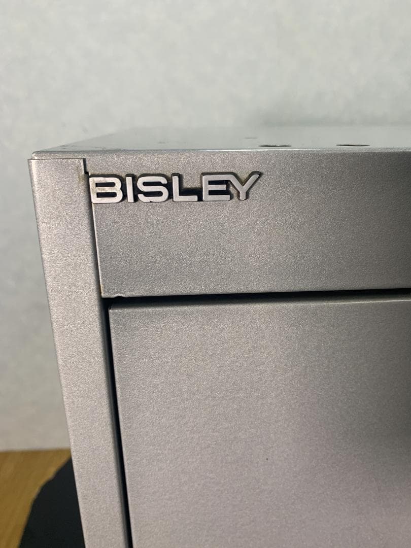 K★1041 BISLEY ビスレー ロッカー BOX 1ドア シルバー 鍵付き