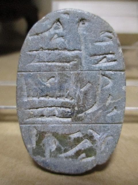 西*人様 古代エジプト　石彫り　スカラベ　箱付き　R76-1