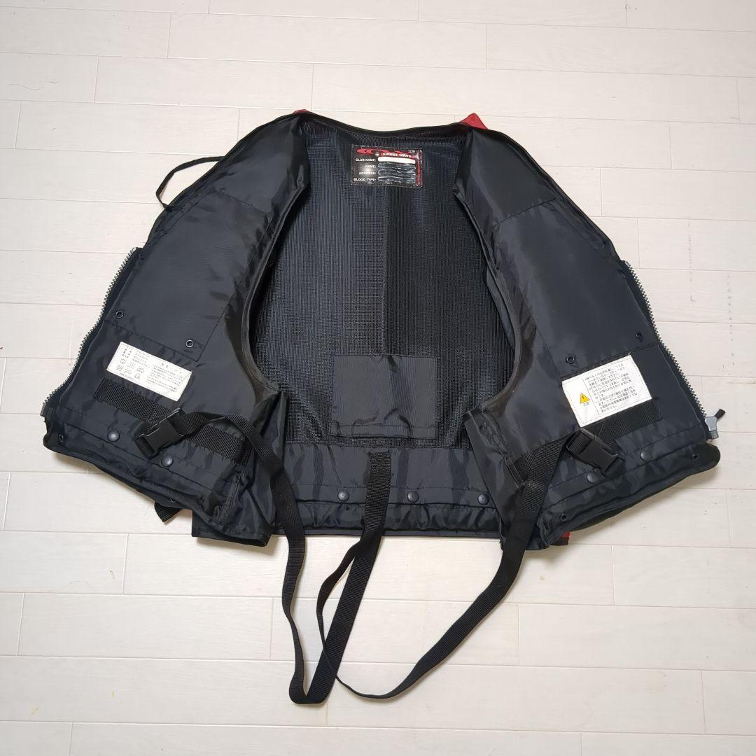 CROSS WAVE ライフジャケット レッド/ブラック