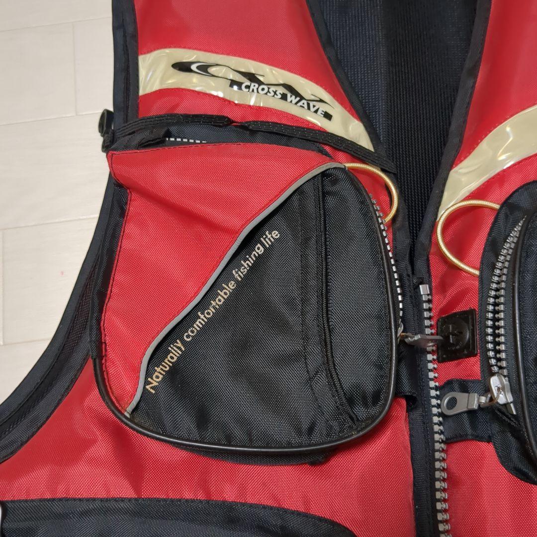CROSS WAVE ライフジャケット レッド/ブラック