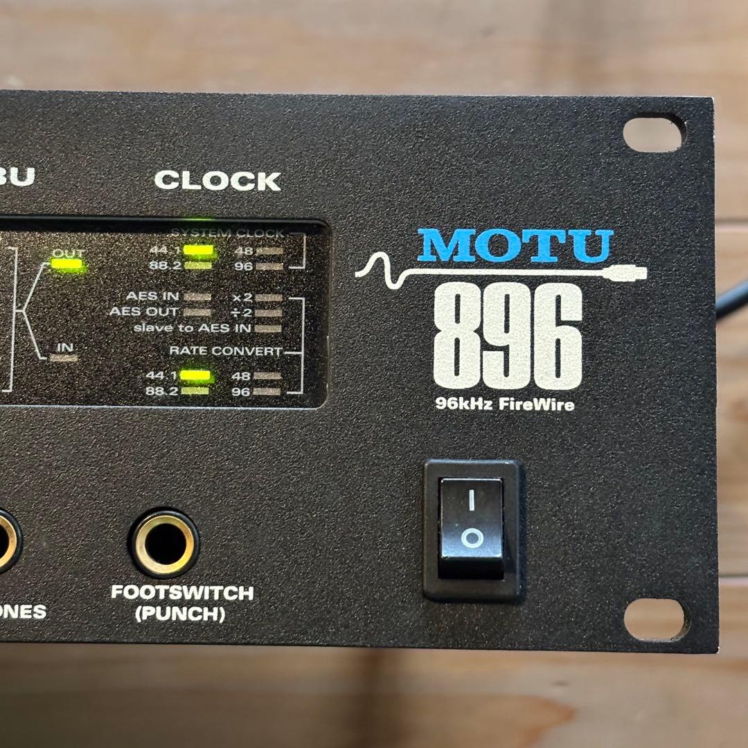MOTU 896 オーディオ・インターフェイス　3Uラック付　通電確認済
