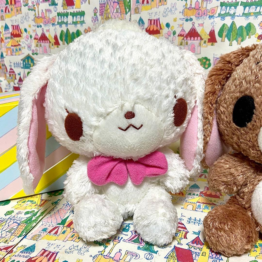 平成レトロ サンリオ シュガーバニーズ 頭手足可動 ぬいぐるみ しろうさくろうさ