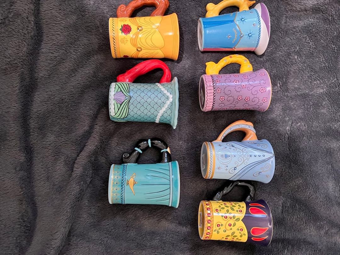 ディズニー 海外限定 プリンセス マグカップ フルセット 未使用 入手困難 廃盤