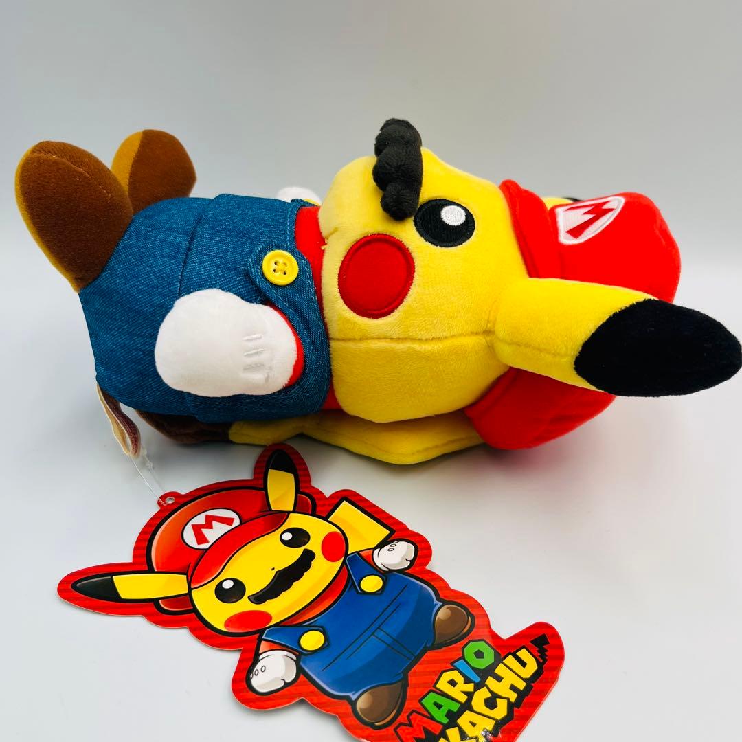 ポケモン マリオピカチュウ ぬいぐるみ タグ付き
