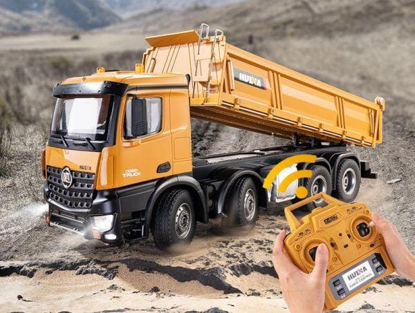 4軸 8輪 1/14 2.4G 大型ダンプカーラジコン Huina 1536