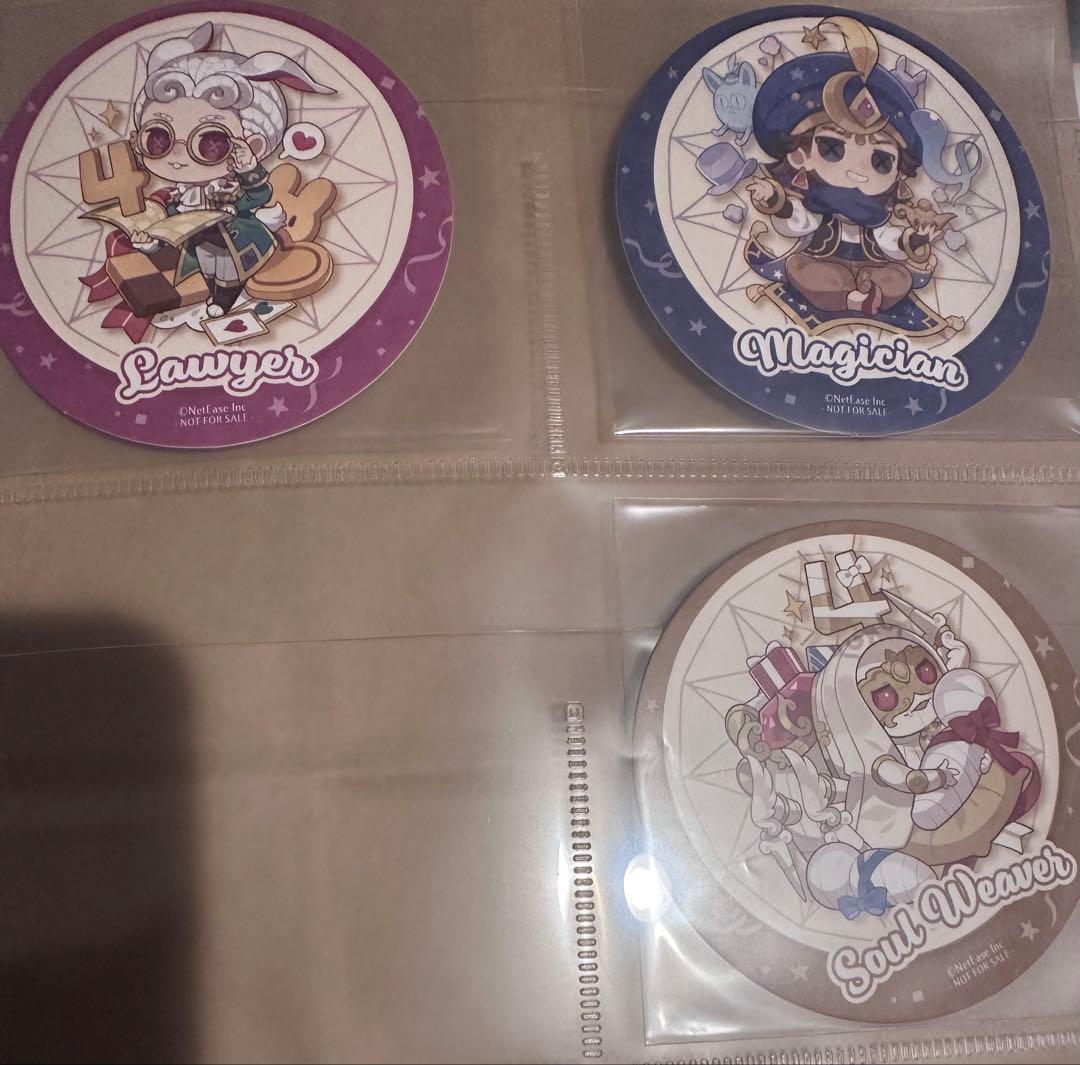 第五人格　4周年　スイパラ　コースター　しおりコンプリートセット