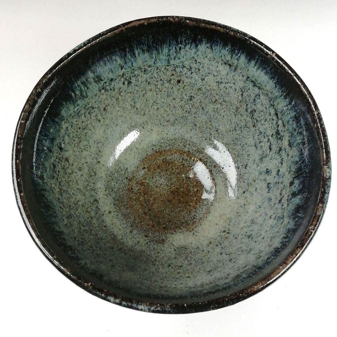 Ｔ８５８　数茶碗　九客『釉唐津』『浅見与し三 造』　共箱　茶道具